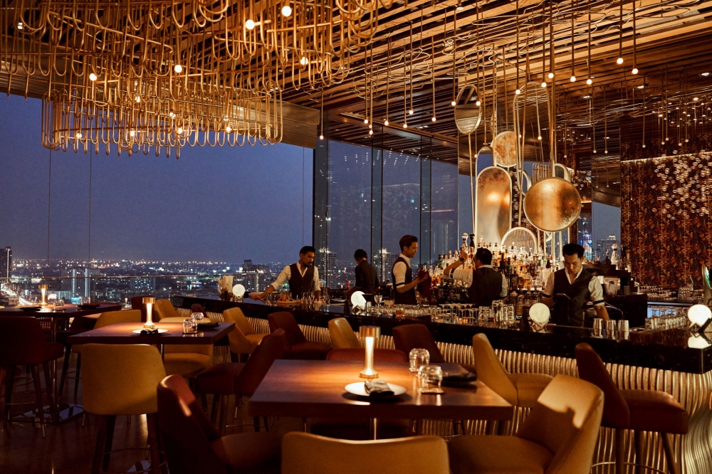 The hotel's SEEN Restaurant and Bar, where hypnotic background beats are spun by a roster of DJs. — Picture courtesy of Avani  Riverside Bangkok Hotel
