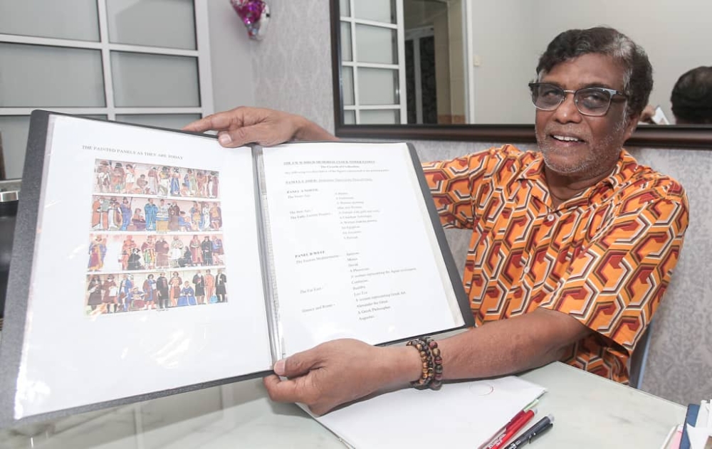 Sundralingam does his research by reading up on archives. He also has vast collections of heritage and history books in his library, oral histories, photographs and newspaper articles.— Picture by Farhan Najib