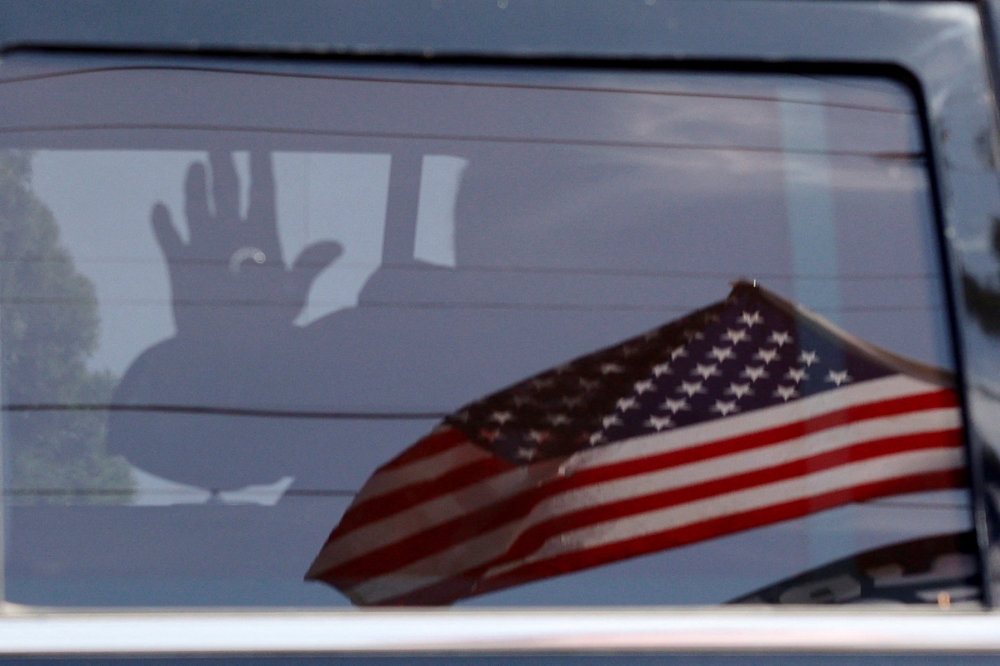 Donald Trump said yesterday if he does not win November’s presidential election it will mean the likely end of American democracy. — Reuters pic