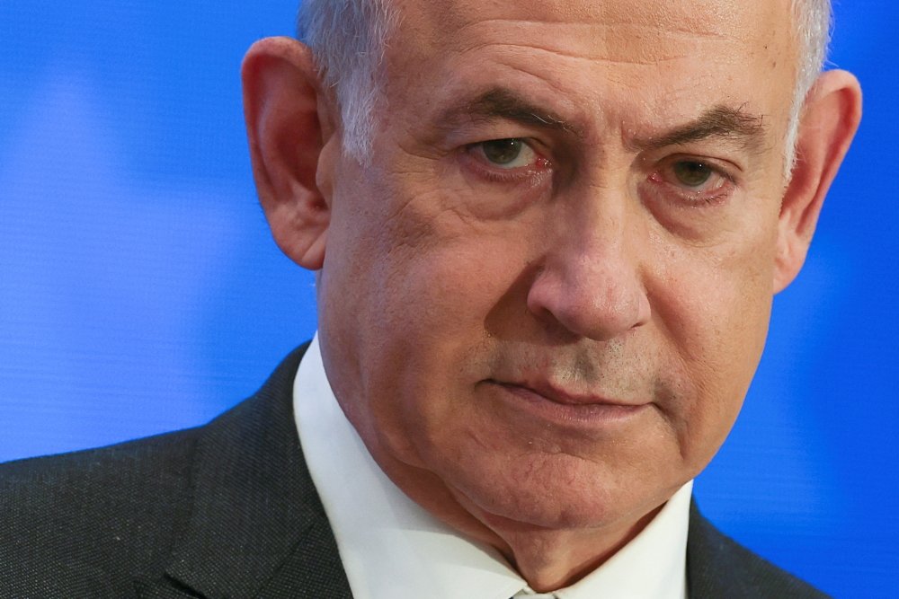 Israeli Prime Minister Benjamin Netanyahu said today that US Senate Majority Leader Chuck Schumer’s speech in which he urged new elections in Israel was totally inappropriate. — Reuters pic