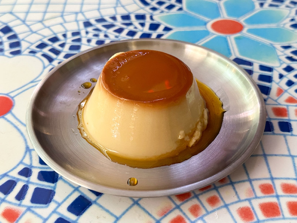 The Flan is a slightly firmer texture but it pairs well with the caramel