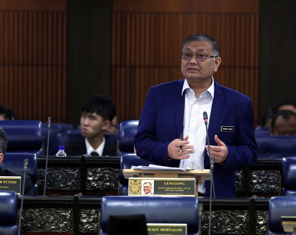 Deputy Home Minister Datuk Seri Shamsul Anuar Nasarah said based on the 2023 statistics, telecommunications crime cases were among the highest recorded cases, with 10,348 cases involving losses totalling RM352.9 million. — Bernama pic