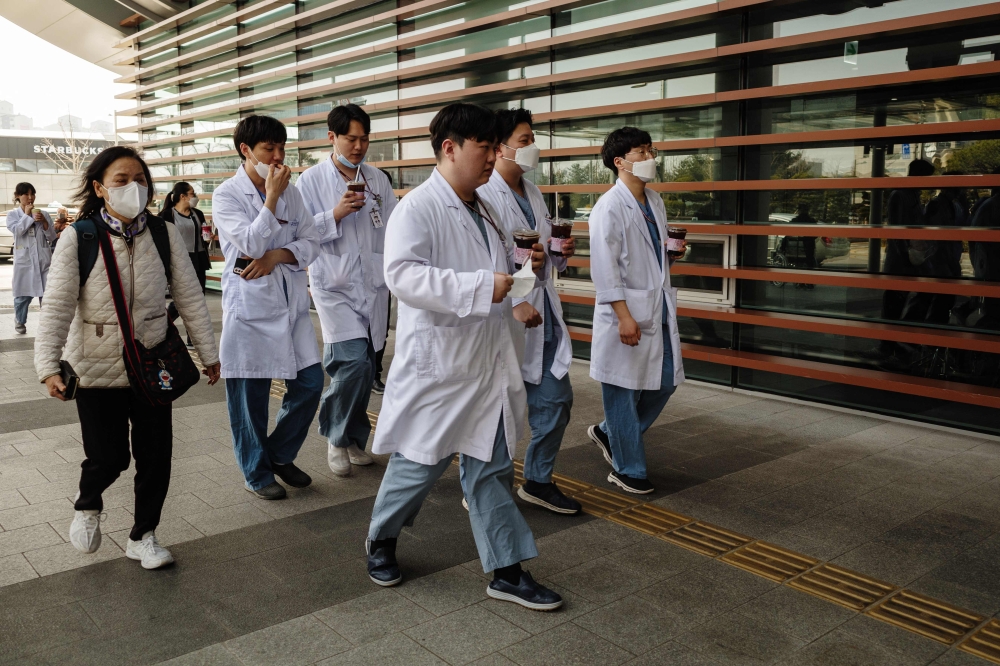 Experts say that one of the South Korean medical system’s biggest problems is that many doctors are concentrated in the Seoul metropolitan area leading to access issues in rural areas. — AFP pic