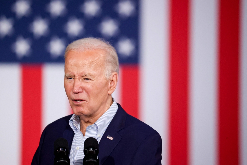 US President Joe Biden accused election rival Donald Trump of despising Latinos as the incumbent tried yesterday to shore up support from a crucial demographic in the battleground states of Nevada and Arizona. — AFP pic