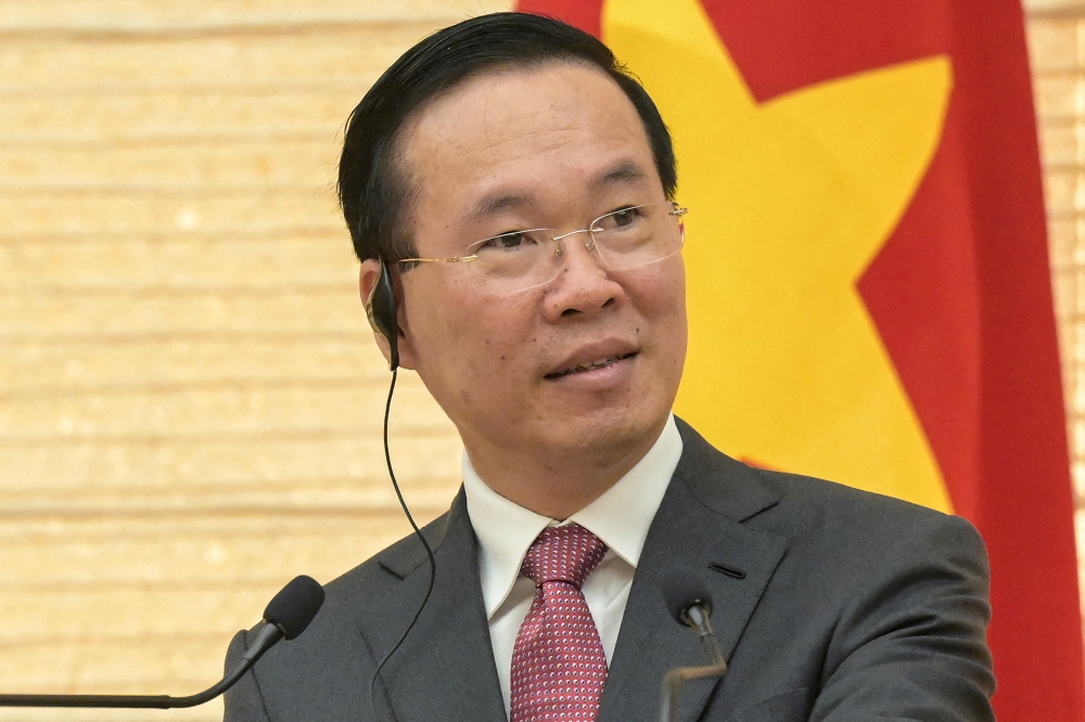 The government said in a statement that President Vo Van Thuong had violated party rules, adding that those 'shortcomings had negatively impacted public opinion, affecting the reputation of the Party, State and him personally'. — Reuters pool pic