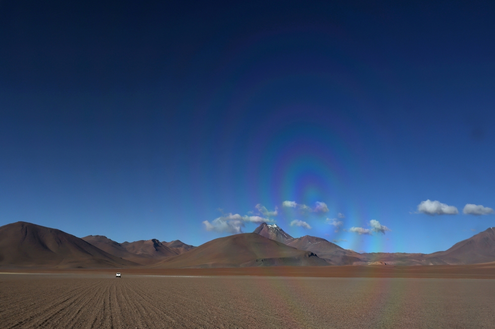 The Cogoti reservoir in the Coquimbo region of northern Chile, a basin with a capacity of 150 million cubic has completely depleted as the southern Hemisphere summer comes to an end. — Reuters pic