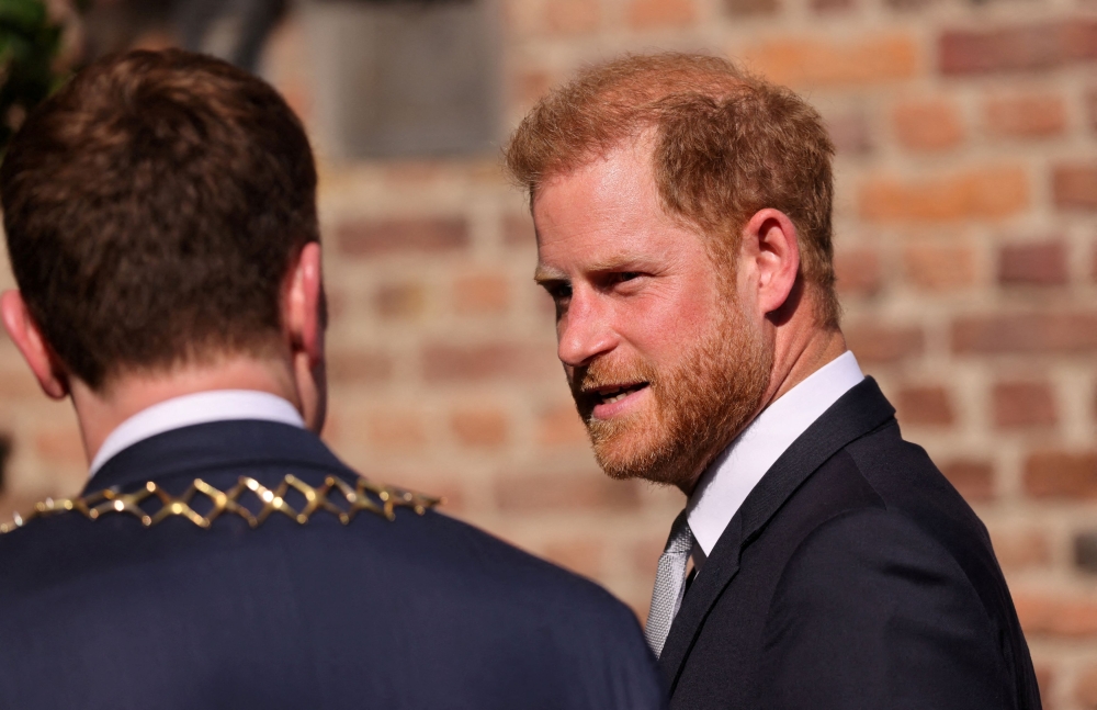 Prince Harry and more than 40 others are suing News Group Newspapers (NGN) over accusations of unlawful invasions of privacy by its tabloids. — Reuters pic
