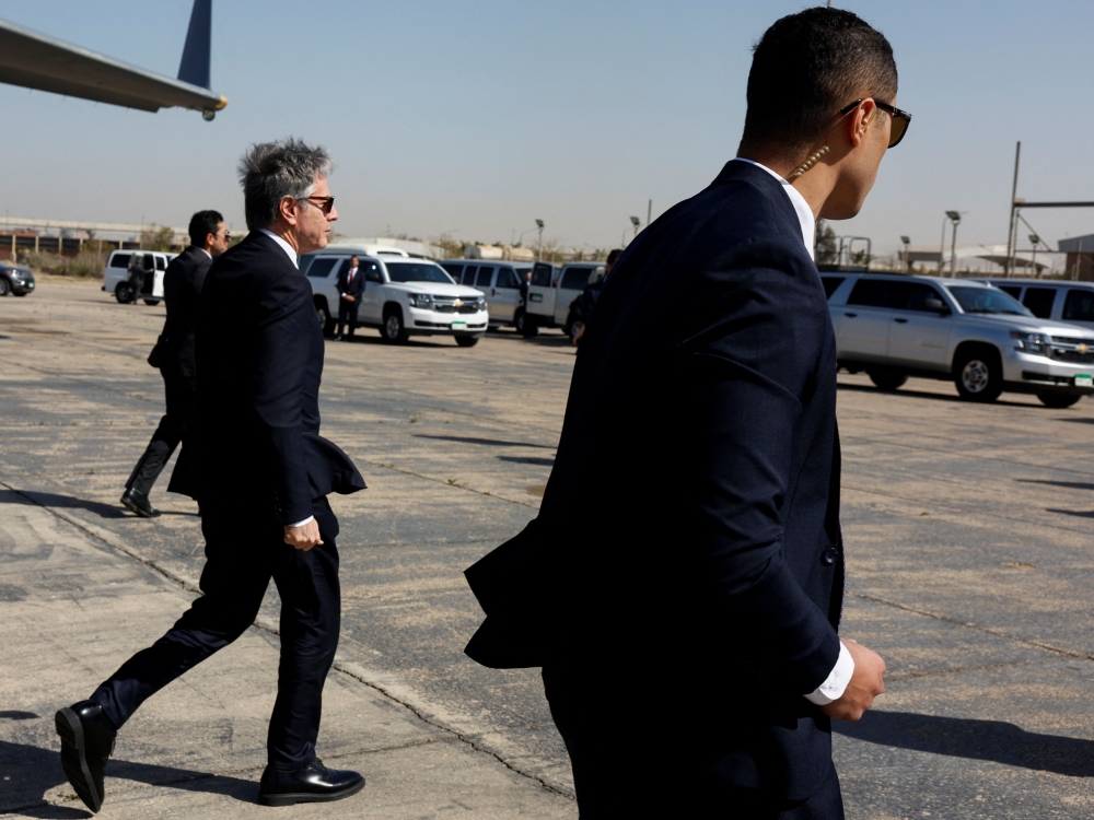 Blinken began a tour of the Middle East yesterday.