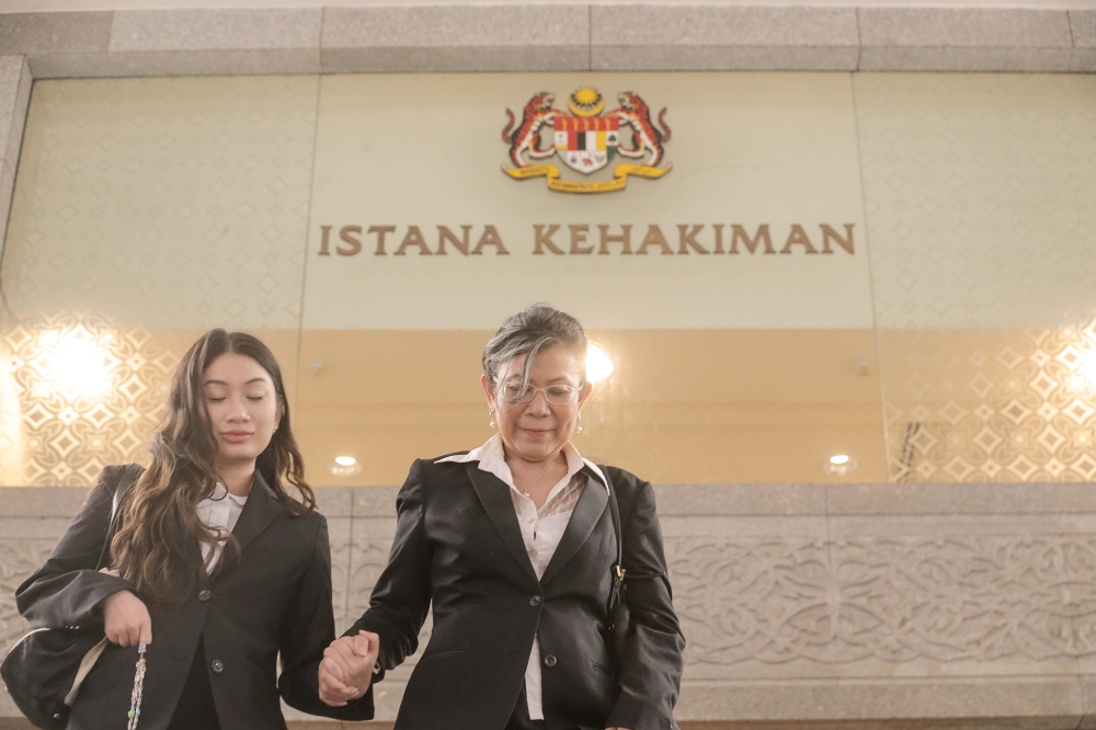 In May 2022, Kelantan-born lawyer Nik Elin Zurina Nik Abdul Rashid and her daughter Tengku Yasmin Nastasha Tengku Abdul Rahman filed a constitutional challenge at the Federal Court over 20 offences in the Kelantan Syariah Criminal Code (I) Enactment 2019. — Picture by Sayuti Zainudin