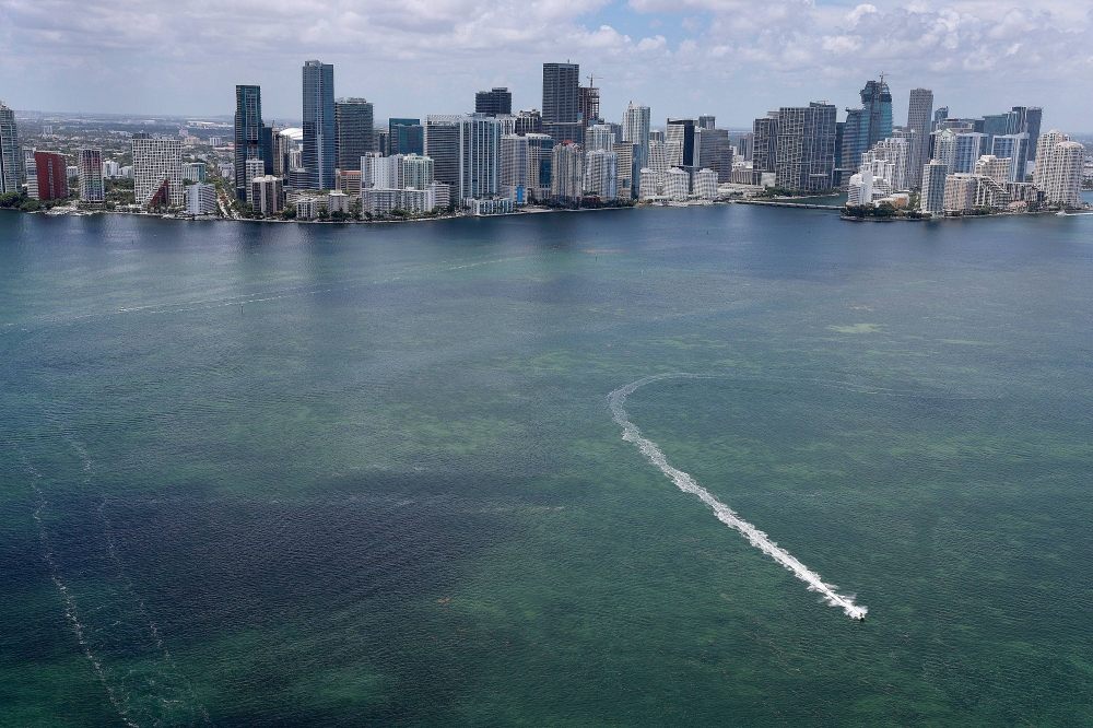 Overall, sea levels have risen by around four inches since 1993. The rate of increase has also accelerated, more than doubling from 0.07 inches per year in 1993, to the current rate of 0.17 inches per year. — Joe Raedle/Getty Images/AFP pic