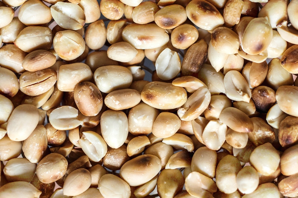 Roasting peanuts brings out their earthy flavour notes.
