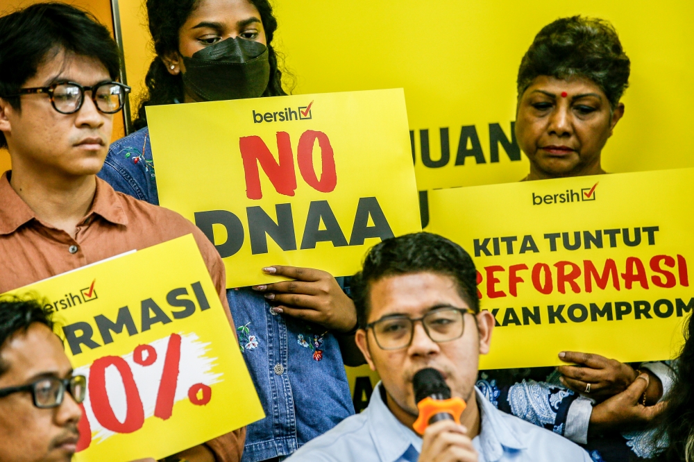 Critics have raised questions about Bersih’s sincerity in holding the government accountable, particularly after its recent protest over the slow pace of reforms. — Picture by Hari Anggara.