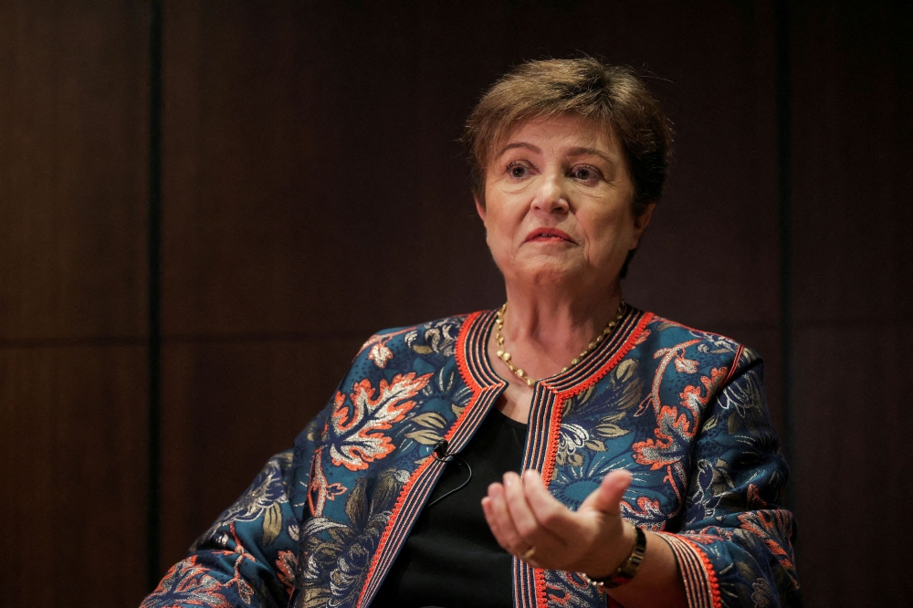 IMF Managing Director Kristalina Georgieva speaks during an interview on the day she attends G20 Financial Summit, in Sao Paulo, Brazil, February 27, 2024. — Reuters file pic