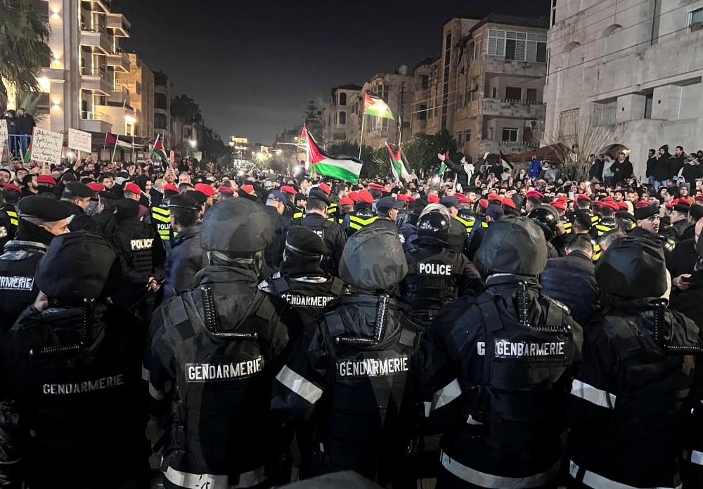 Jordan has witnessed some of the biggest peaceful rallies across the region as anti-Israel passions run high over the carnage in Gaza. — Reuters pic