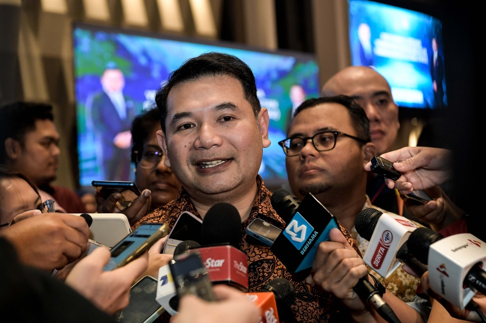 The Central Database Hub (Padu) has seen a sharp rise in registrations over the last week, Economy Minister Rafizi Ramli said. — Picture by Sayuti Zainudin