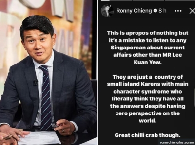 Malaysia-born comedian Ronny Chieng calls Singaporeans ‘Karens’, some netizens agree
