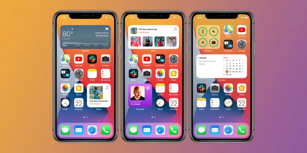 Current iOS icons and widget layout. — SoyaCincau pic