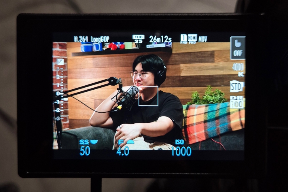 Content creator @isawkwardguy also known as CJ in a podcast with Aspect Ratios called Mamak Sessions (with JinnyBoy). — Picture courtesy of CJ