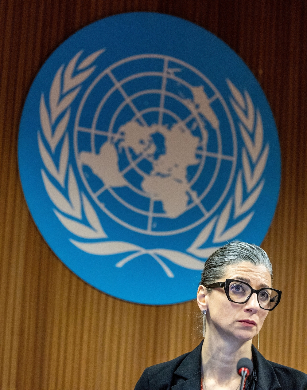 Francesca Albanese, the Special Rapporteur on the human rights situation in the West Bank and Gaza, presented a report entitled ‘Anatomy of a Genocide’ to the UN Human Rights Council yesterday, which Israel said it ‘utterly rejects’. — Reuters pic