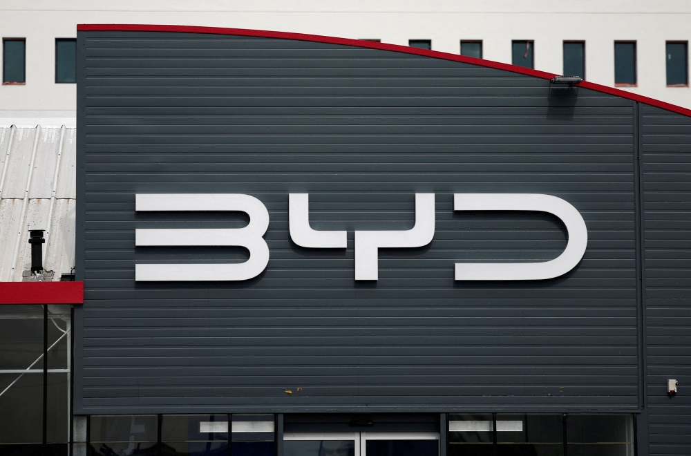 BYD has slowed down its plans to build an EV factory in Vietnam, a manager of the industrial park where the plant would be built told a shareholders meeting today. — Reuters pic  