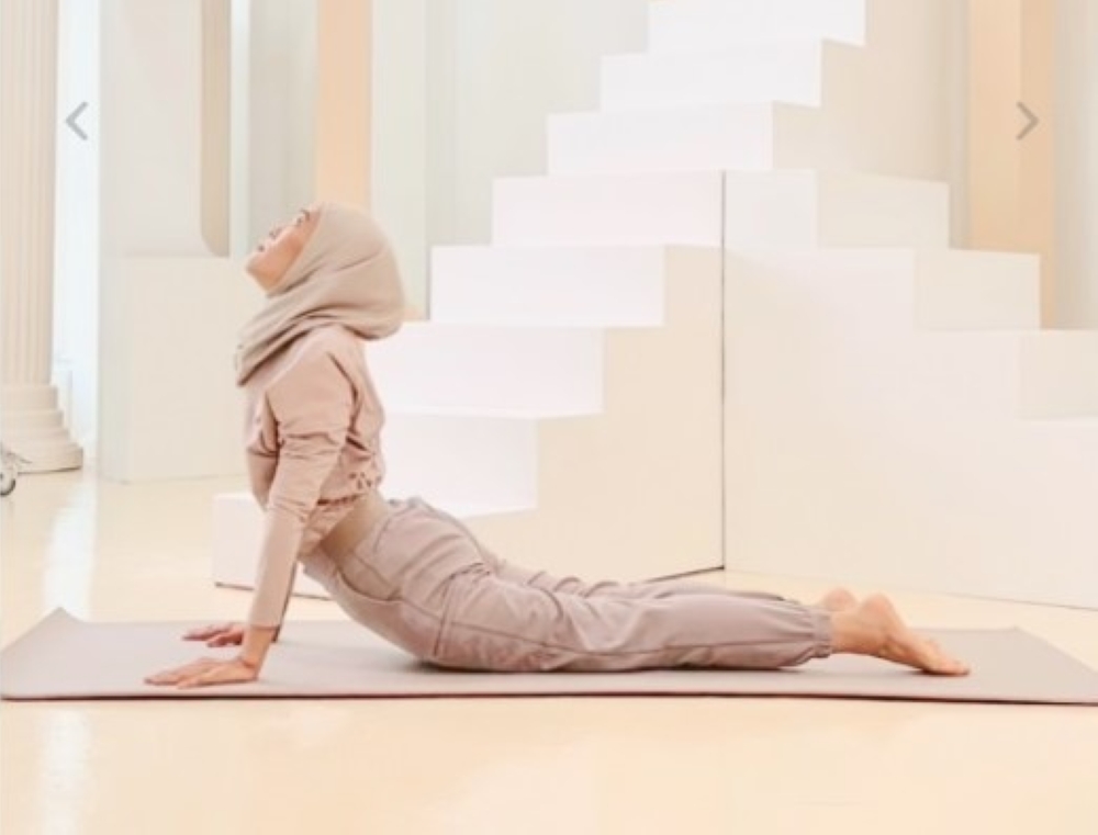 This mat provides support for spine and joints during workouts. — Picture courtesy of Olloum