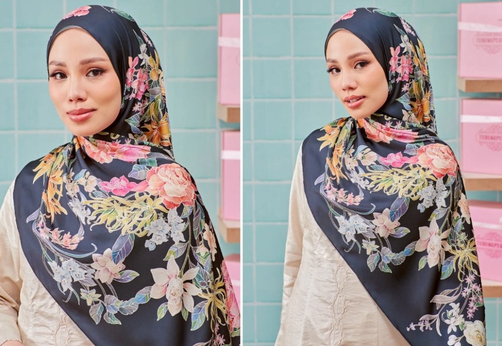 The highlight of their 2024 collection is the limited edition 'Batik Floral', which is inspired by Malaysian batik. — Picture courtesy of Tudung People