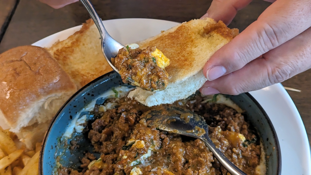 Everything here goes with some kind of bread, whether it's an unleavened flatbread or a fluffy bread bun.