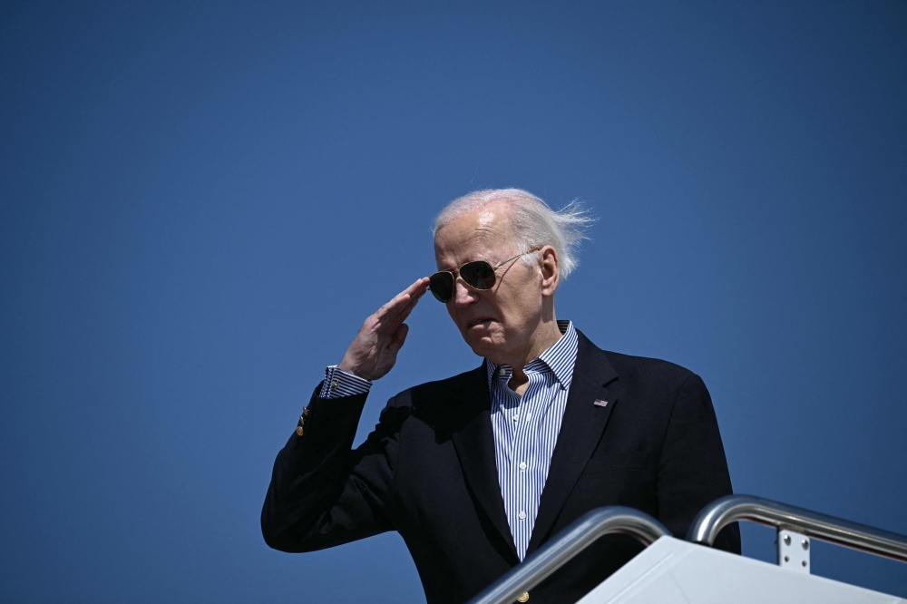 The National Archives turned over nearly 6,000 pages of emails to the House Oversight Committee this week as part of the investigation into President Joe Biden. — AFP pic