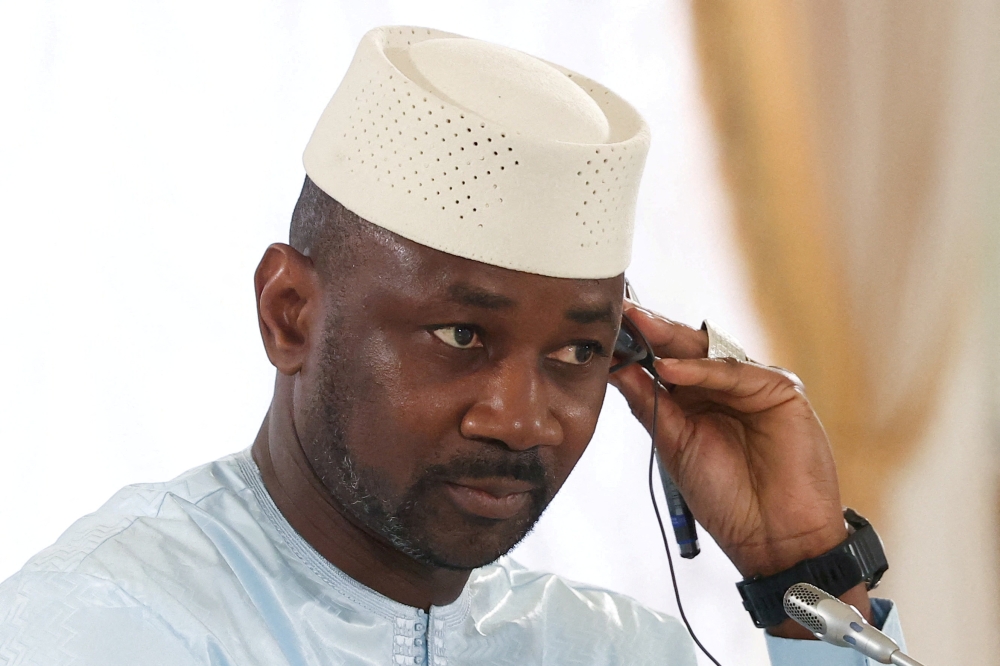 Mali's President Assimi Goita attends a meeting with Russia's President Vladimir Putin following the Russia-Africa summit in Saint Petersburg, Russia, July 29, 2023. — TASS via Reuters pic