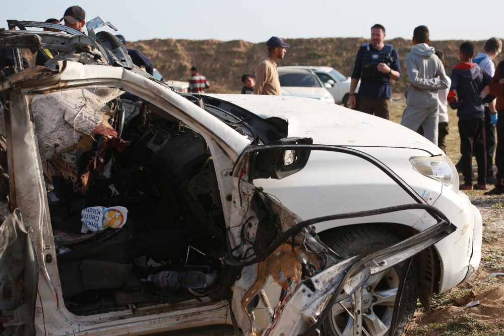 Israel’s army acknowledged today it committed a grave mistake when it killed seven aid workers from a US charity in an air strike in Gaza. — AFP pic