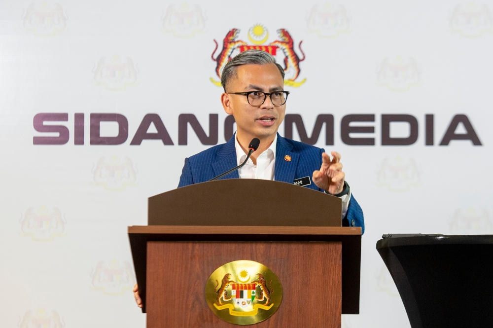 Communications Minister Fahmi Fadzil said his ministry has detected an apparent campaign to spread this online, particularly on Facebook. — Picture by Shafwan Zaidon