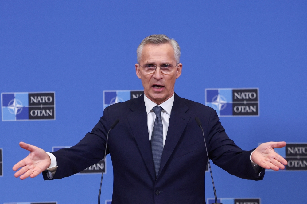 Nato Secretary-General Jens Stoltenberg said today the members states will discuss an accord to increase support to Ukraine in a more predictable way. — Reuters file pic
