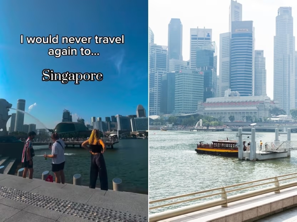 Travel content creator Nina Gerhards' unfavourable assessment of Singapore as a tourist destination has triggered an online conversation about the city-state's appeal. — Instagram/pexels composite pic via TODAY