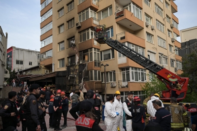 Turkish govt says illegal welding started deadly Istanbul fire