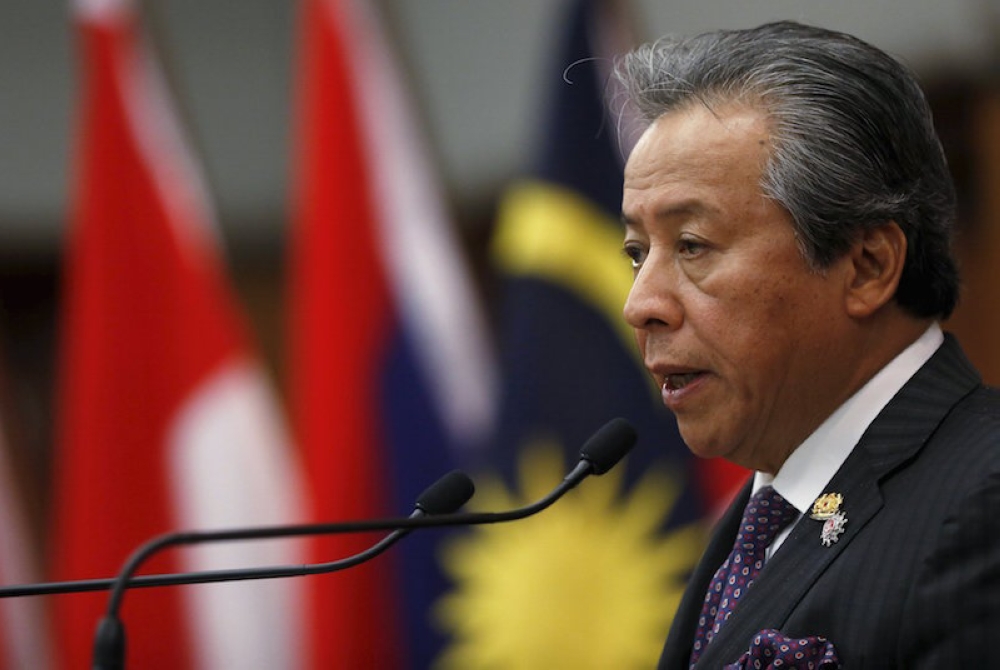Tan Sri Anifah Aman said Umno Youth chief Dr Muhamad Akmal Saleh’s behaviour within the ‘Allah’ socks controversy was ‘disgraceful’. — Reuters file pic