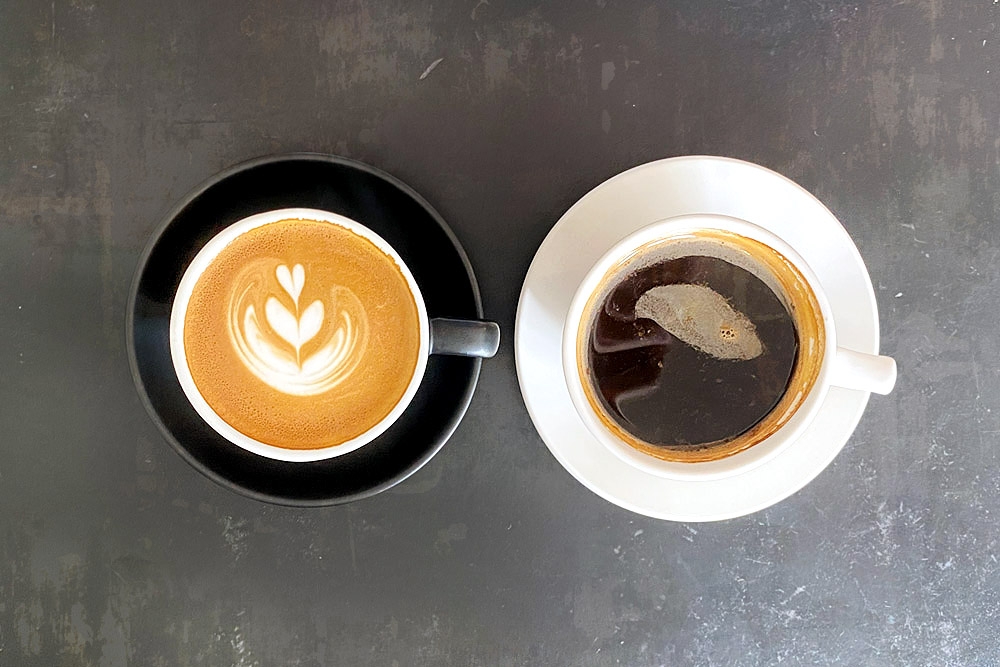 Expect the usual selection of coffees with a robust flavour.