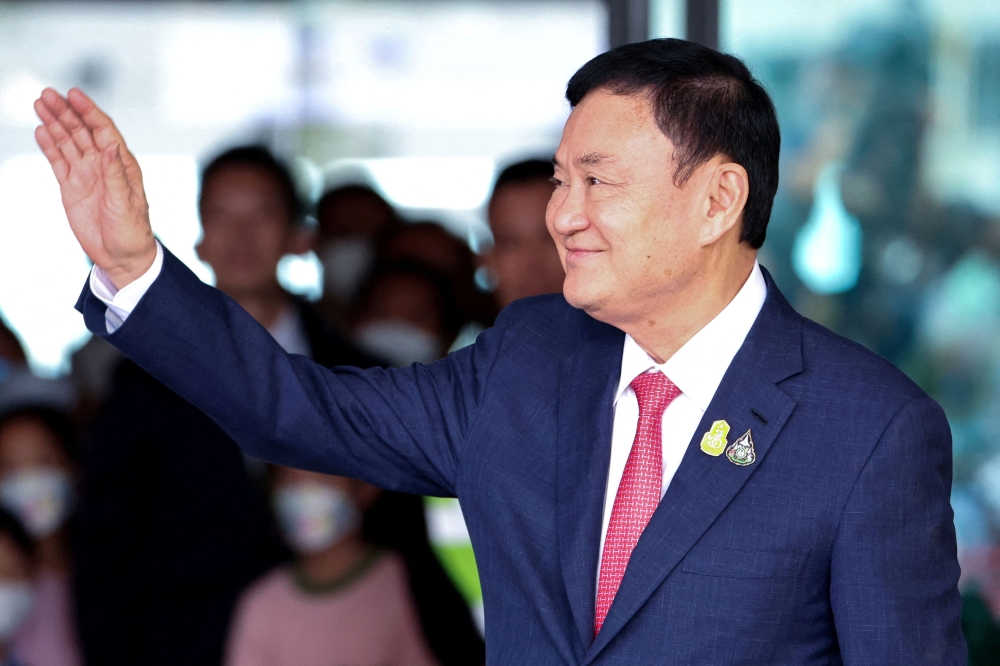 Former Thai prime minister Thaksin Shinawatra, 74, has repeatedly pledged his loyalty to the crown, criticism of which is forbidden under Thailand’s lese-majeste law, which is one of the world’s strictest of its kind.  — Reuters pic
