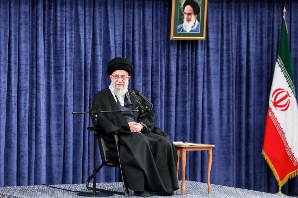 Iran's Supreme Leader Ayatollah Ali Khamenei said the April 1 strike, which levelled the five-storey consular annexe of the Iranian embassy to Syria, had run roughshod over international agreements providing for the inviolability of diplomatic premises. — Picture by Khamenei.Ir via AFP