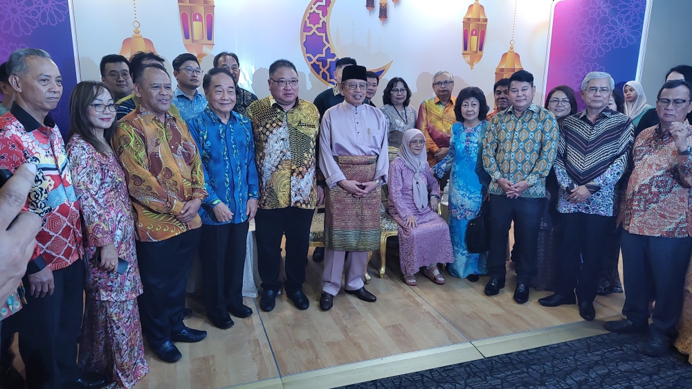 Sarawak Premier Tan Sri Abang Johari Openg today said the federal government has agreed to incorporate the state carbon trading law as part of a federal law that will be tabled in Parliament in due course. — Picture by Sulok Tawie