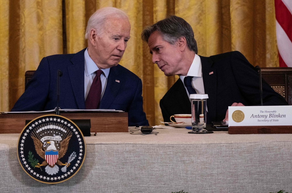 US Secretary of State Antony Blinken has asked China’s foreign minister and other counterparts to use their influence to dissuade Iran from striking Israel, the State Department said yesterday. — AFP pic