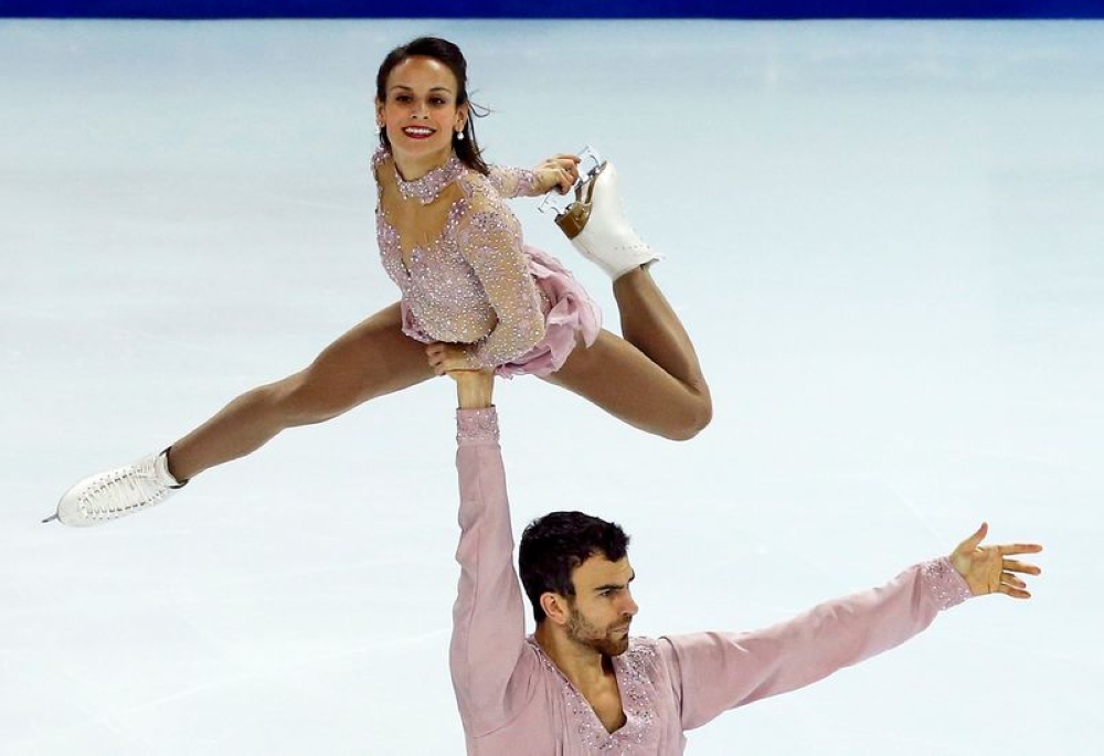 Meagan Duhamel and Eric Radford of Canada during the ISU Grand Prix figure skating final for pairs free skating in Marseille December 9, 2016. Duhamel said she never trusted antibiotics during her competitive career and was even hyper-wary of vitamins and minerals for fear of triggering a positive doping result. — Reuters pic