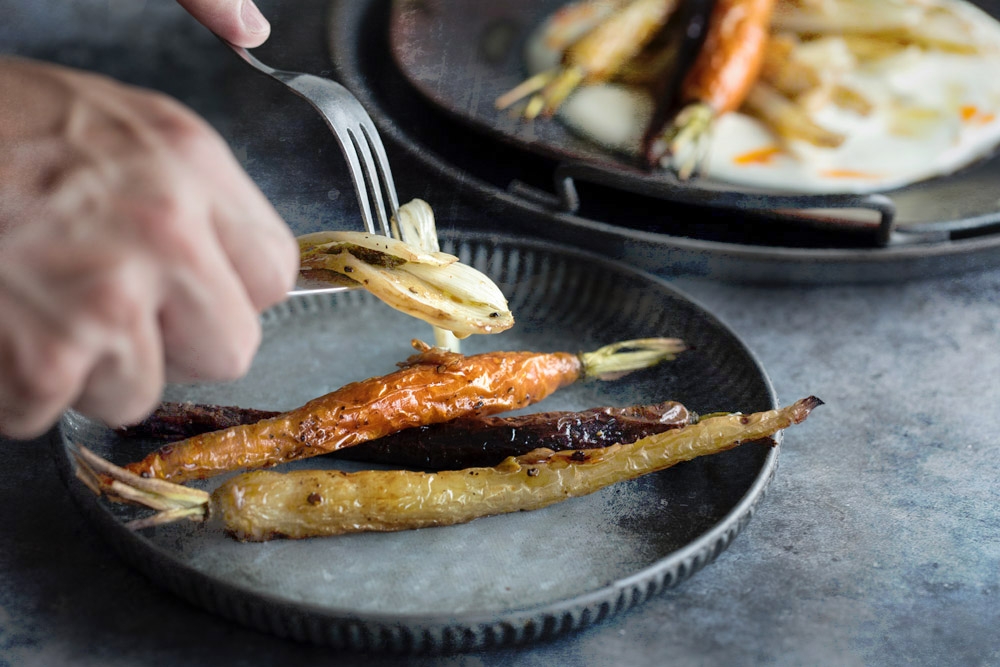 Finish with a drizzle of chilli oil and runny honey before serving.