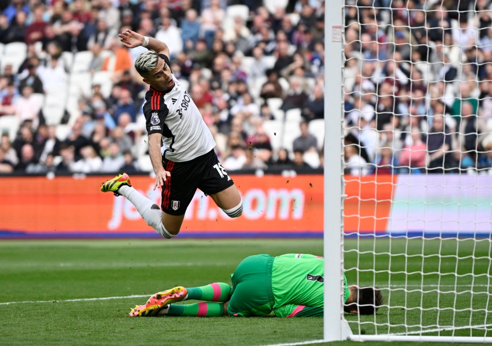 A brace by Andreas Pereira ensured Fulham’s third win on the road in this Premier League season when they beat West Ham United 2-0 today. — Reuters pic
