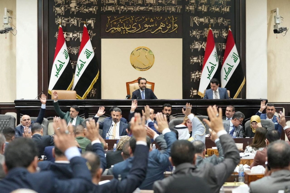 Parliament was in session today with the bill, an amendment to an anti-prostitution law and second on its agenda. — Iraqi Parliament Media Office handout via Reuters