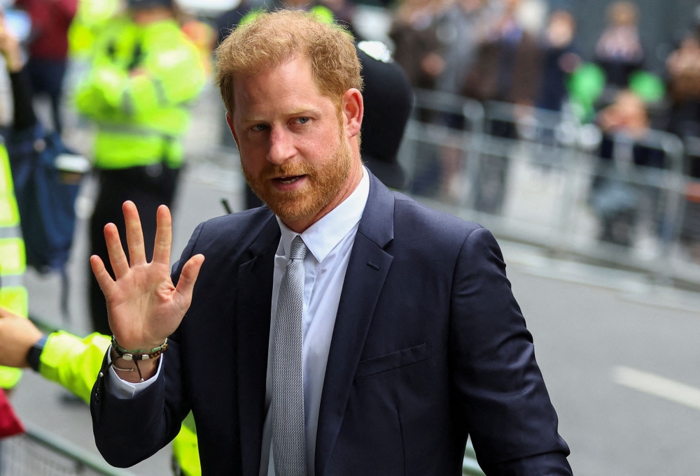 Harry, King Charles’ younger son, had brought the action against the government at the High Court in London after the Home Office - the ministry responsible for policing - decided in February 2020 that he would cease to automatically receive personal police security while in Britain. — Reuters pic