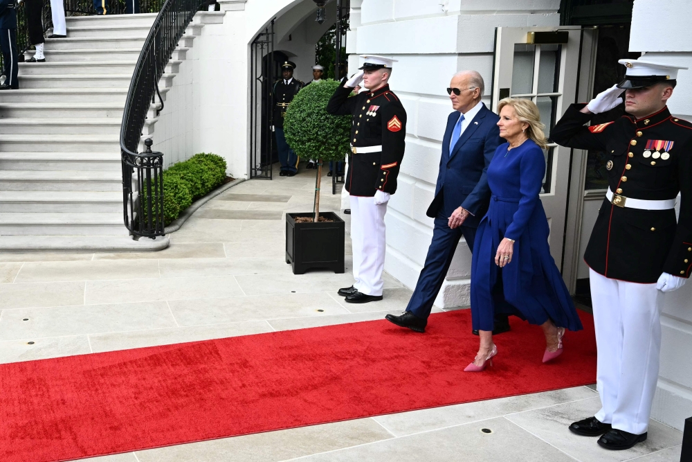 US President Joe Biden and First Lady Jill Biden publicly released their 2023 tax return yesterday, carrying on a tradition of transparency temporarily interrupted under predecessor Donald Trump. — AFP pic