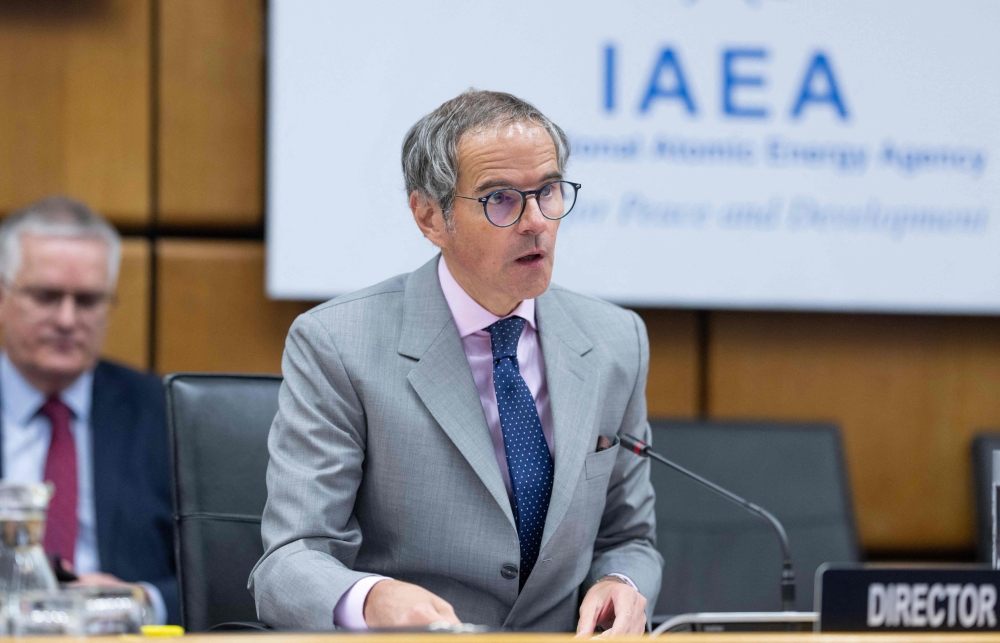 The United Nations nuclear watchdog chief, Rafael Grossi, said yesterday he is concerned about Israel possibly targeting Iranian nuclear facilities, but that International Atomic Energy Agency (IAEA) inspections of Iranian facilities would resume today. — AFP pic