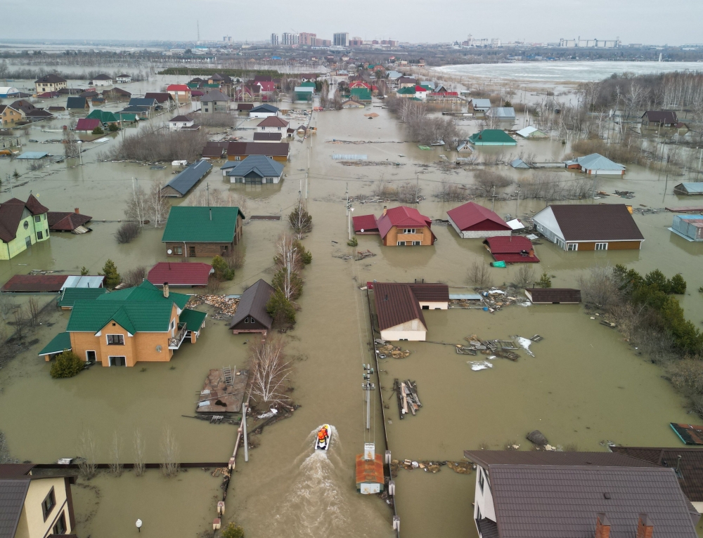Hundreds of houses, plots flooded in Russia’s Kurgan region
