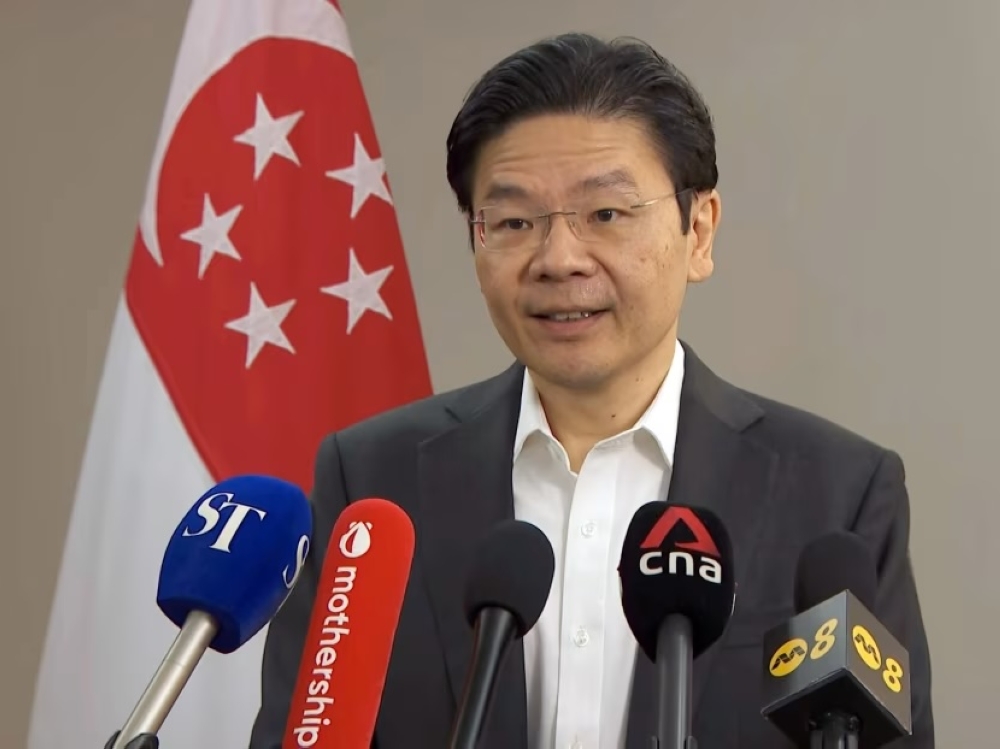 Deputy Prime Minister Lawrence Wong at a press conference on April 16, 2024. — CNA pic via TODAY