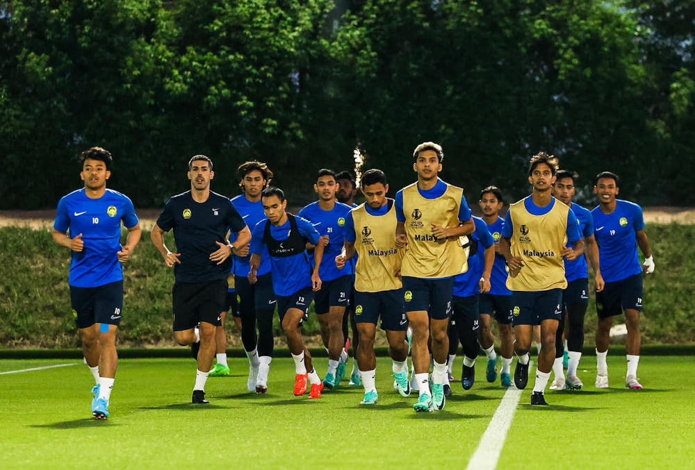 The Harimau Muda squad have been drawn in Group D, and will face Uzbekistan tomorrow, and then Vietnam on April 20, and finally Kuwait on April 23, after qualifying for the tournament for the third time, having played in 2018 and 2022. — Picture from Facebook/FAM